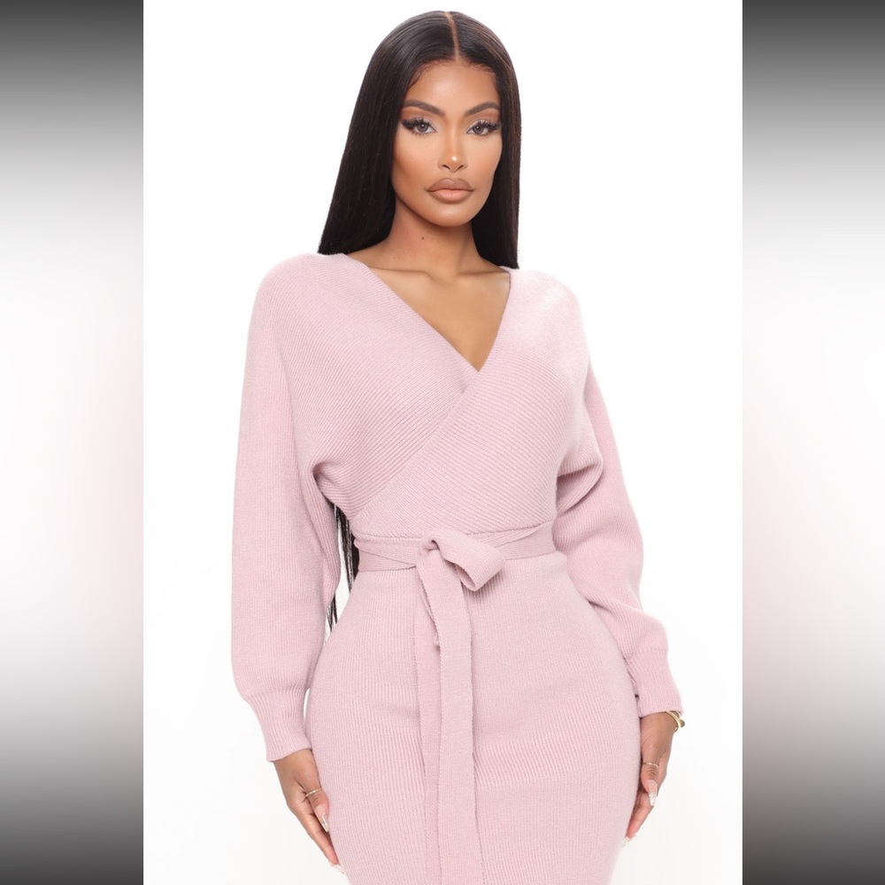 Fashion Nova Sweater Midi-Dress